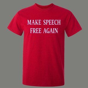MAKE SPEECH FREE AGAIN MAGA FIRST AMENDMENT SHIRT